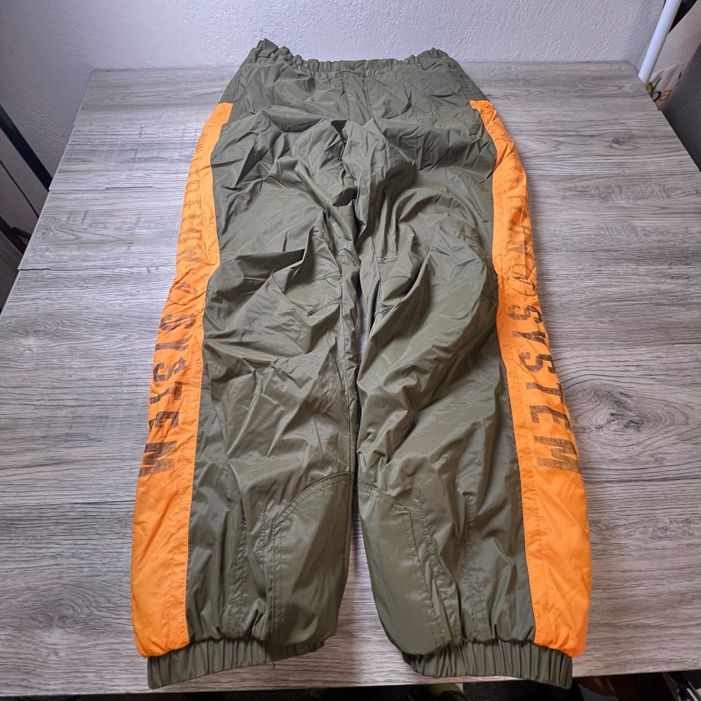 Nordica Ski Pants Mens 54 Olive Green Orange Airflow System Technical Vintage